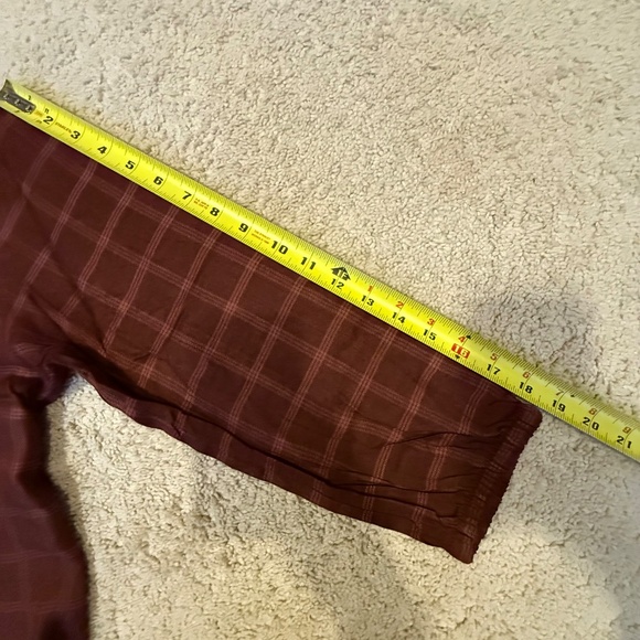 Wrangler Plaid Peasant Blouse Brown Size M NWT - Picture 7 of 13